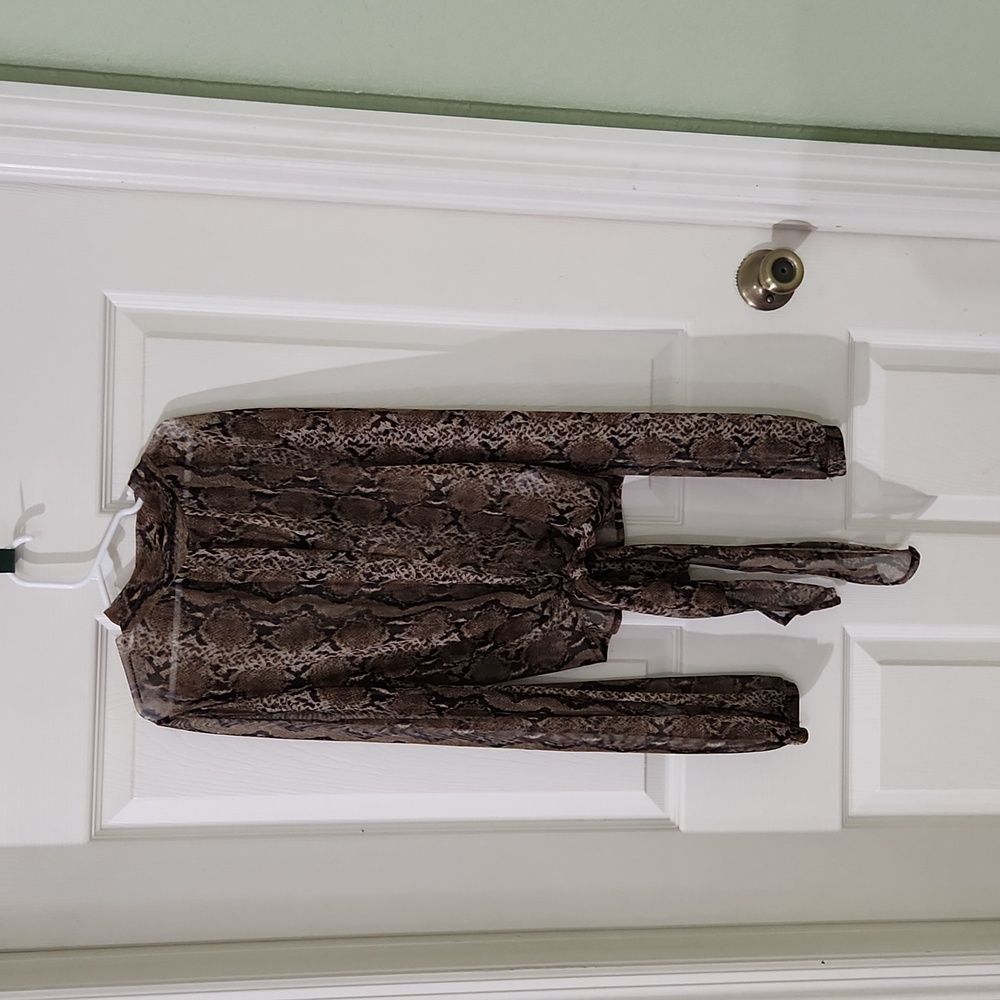 Jlux Label snake print top